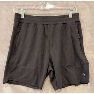 RBX Active Men's Medium Black Athletic Shorts Zip Pocket Running Training Gym